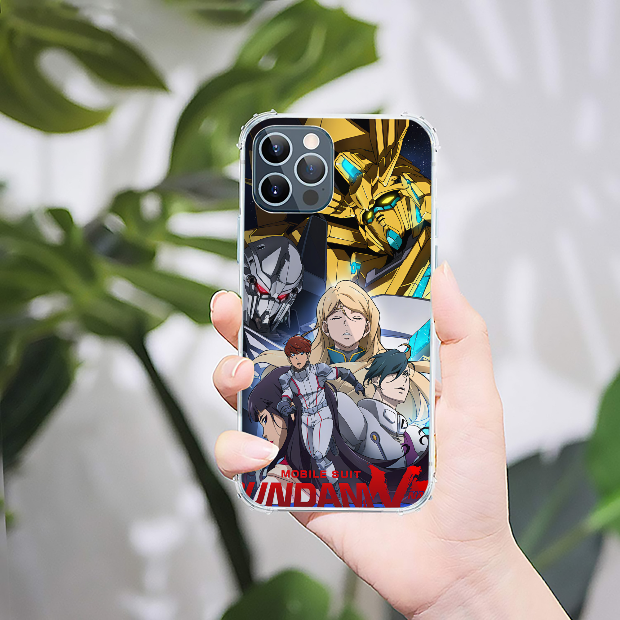 （画像用） 機動戦士ガンダム Mobile Suit Gundam 【iPhone 12シリーズ対応】透明スマホケース（クリアソフトケース）